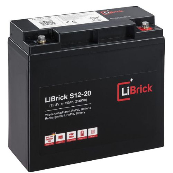LiBrick LiFePO4 Μπαταρία 12.8V 20Ah S12-20