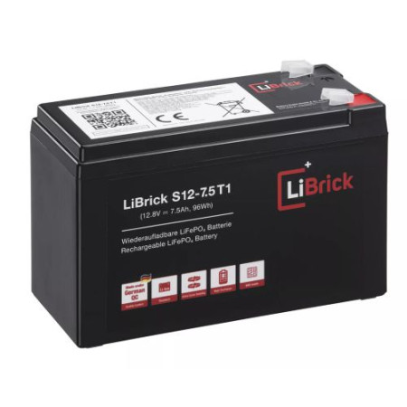 LiBrick LiFePO4 Μπαταρία 12.8V 7.5Ah S12-7.5 T1