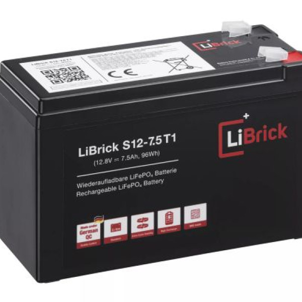 LiBrick LiFePO4 Μπαταρία 12.8V 7.5Ah S12-7.5 T1