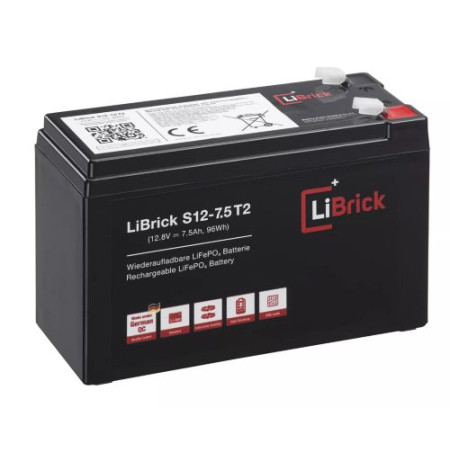 LiBrick LiFePO4 Μπαταρία 12.8V 7.5Ah S12-7.5 T2