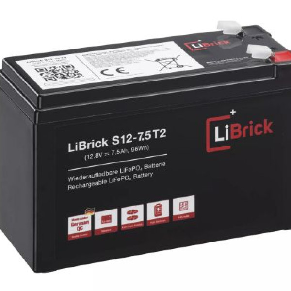 LiBrick LiFePO4 Μπαταρία 12.8V 7.5Ah S12-7.5 T2