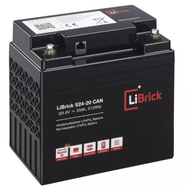 LiBrick LiFePO4 Μπαταρία 25.6V 20Ah S24-20 CAN