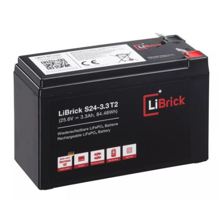 LiBrick LiFePO4 Μπαταρία 25.6V 3.3Ah S24-3.3 T2 