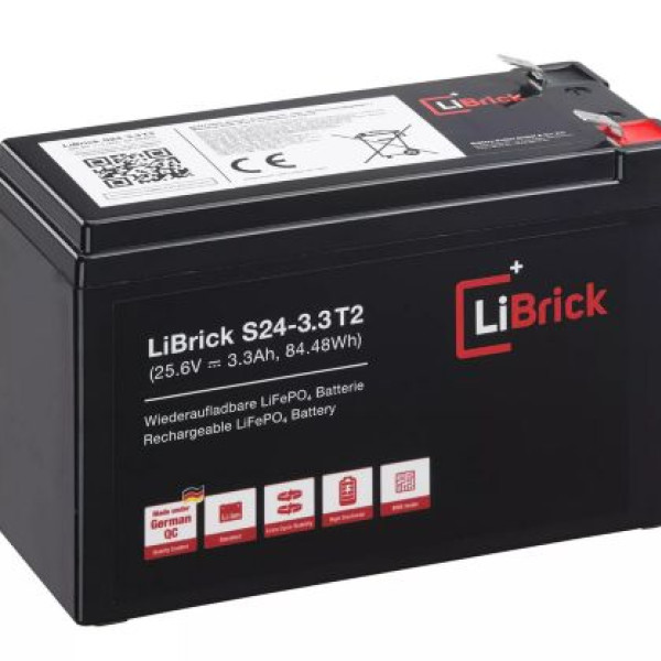 LiBrick LiFePO4 Μπαταρία 25.6V 3.3Ah S24-3.3 T2 