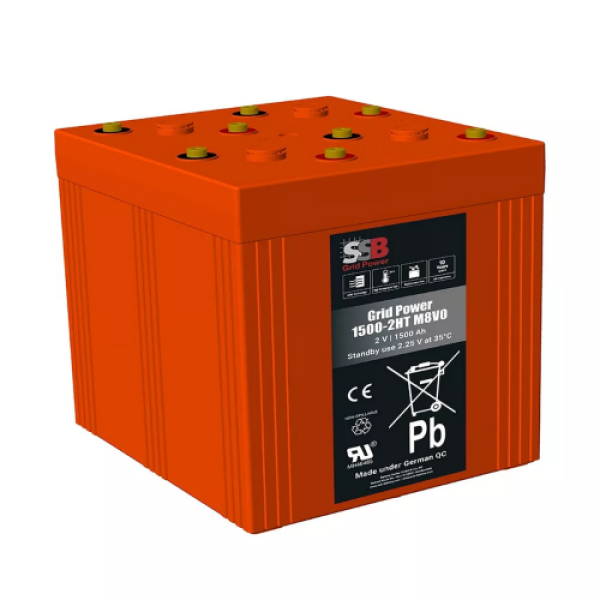 SSB AGM Μπαταρία 2V 1500Ah Grid Power 1500-2HT M8V0 