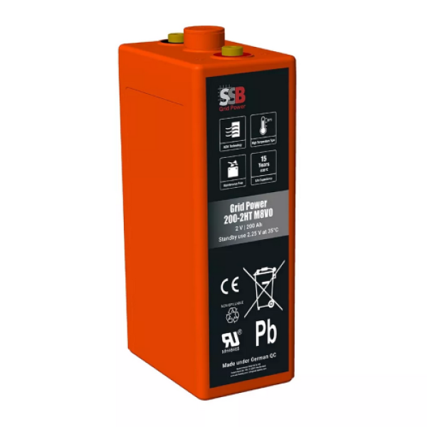 SSB AGM Μπαταρία 2V 200Ah Grid Power 200-2HT M8V0 