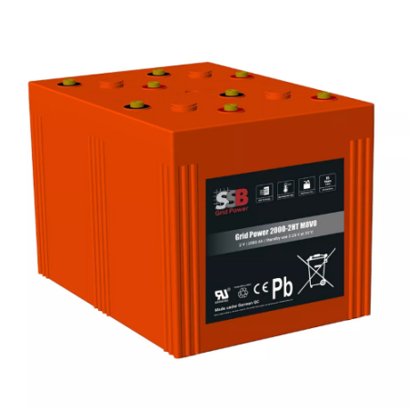 SSB AGM Μπαταρία 2V 2000Ah Grid Power 2000-2HT M8V0