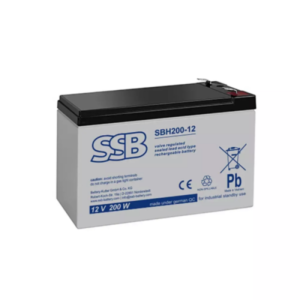 SSB AGM Μπαταρία 12V 4.6Ah SBH 200-12 