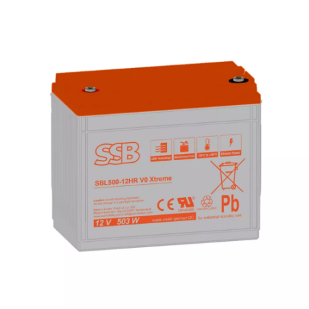 SSB AGM Μπαταρία 12V 134Ah SBL500-12HR V0 Xtreme 