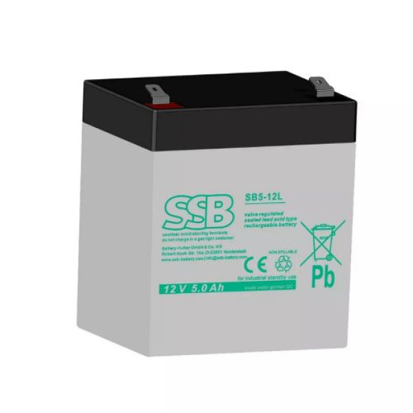 SSB AGM Μπαταρία 12V 5Ah SBL5-12L ES