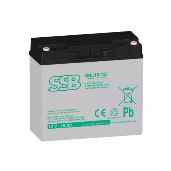 SSB AGM Μπαταρία 12V 18Ah SBL18-12 ES