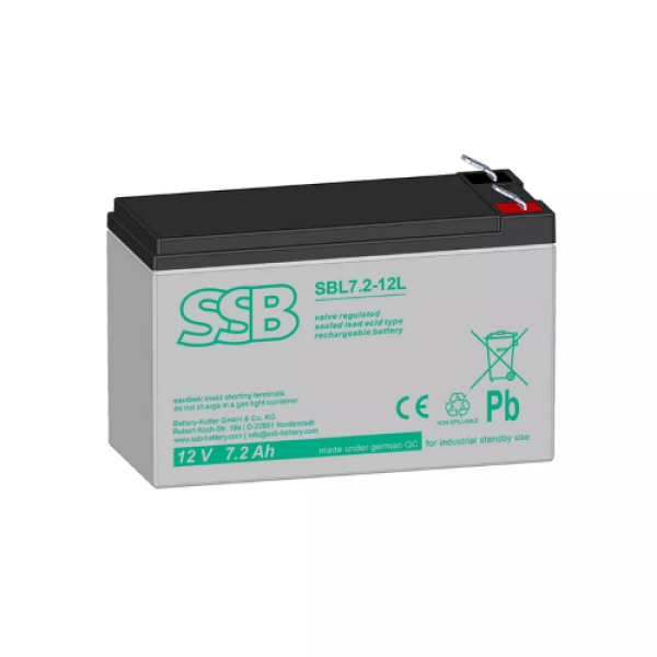SSB AGM Μπαταρία 12V 7.2Ah SBL 7.2-12L