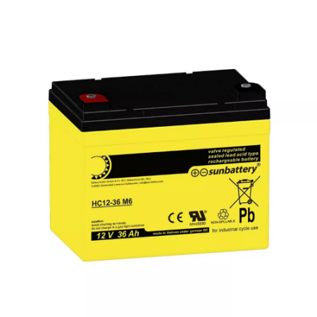 SUN AGM Μπαταρία 12V 36.2Ah HC 12-36 M6