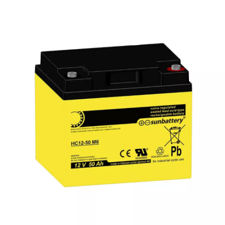 SUN AGM Μπαταρία 12V 50.2Ah HC 12-50 M6
