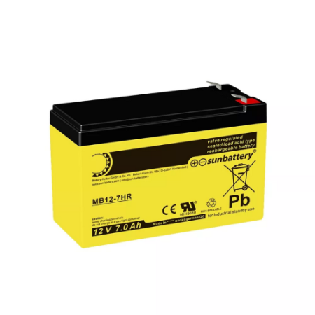 SUN AGM Μπαταρία 12V 8Ah MB 12-7HR