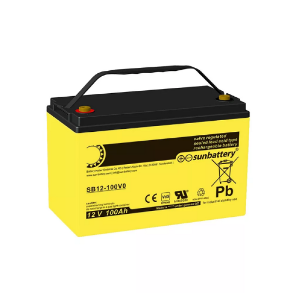 SUN AGM Μπαταρία 12V 100Ah SB 12-100V0 