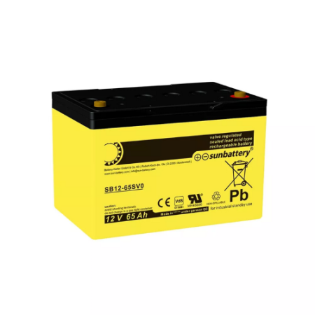 SUN AGM Μπαταρία 12V 65Ah SB 12-65SV0