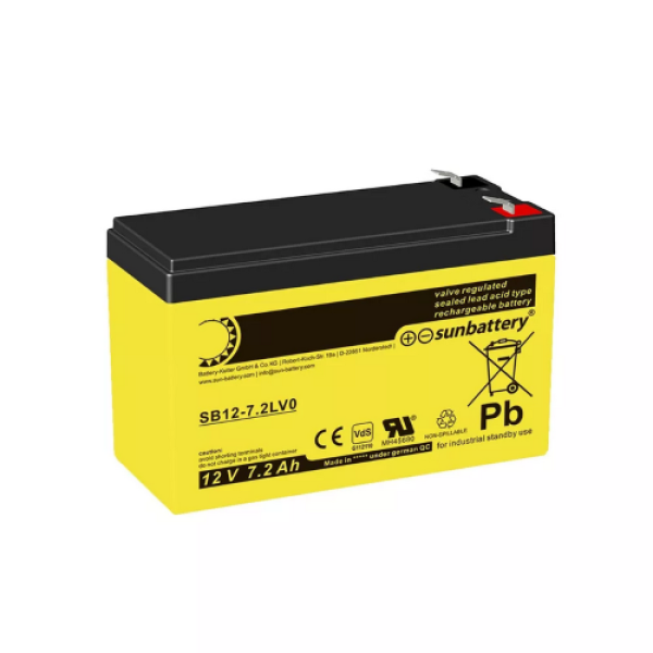SUN AGM Μπαταρία 12V 7.2Ah SB 12-7.2LV0 